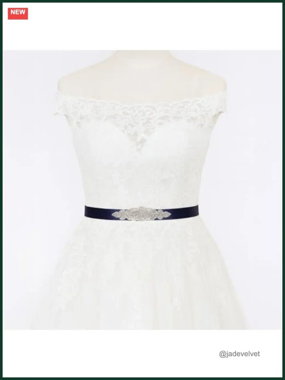 Bridal Wedding Belt Rhinestone Satin Sash